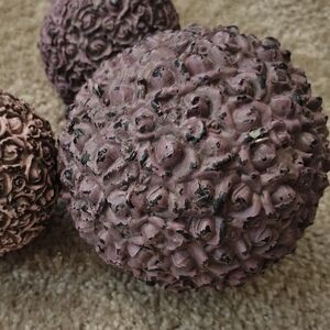 Textured Purple Decorative Sphere
